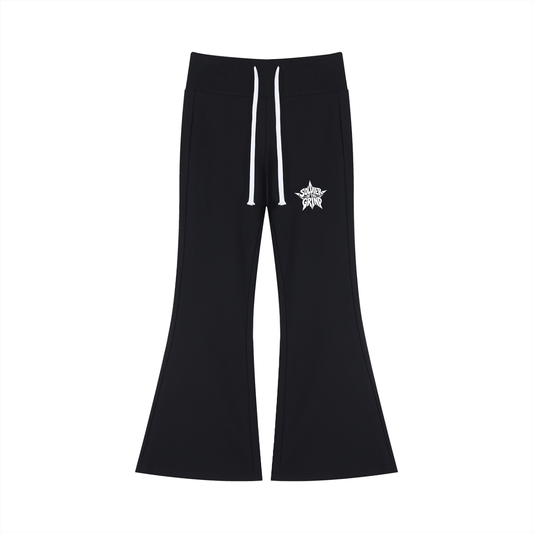 Women's Drawstring Flared Leg Pants