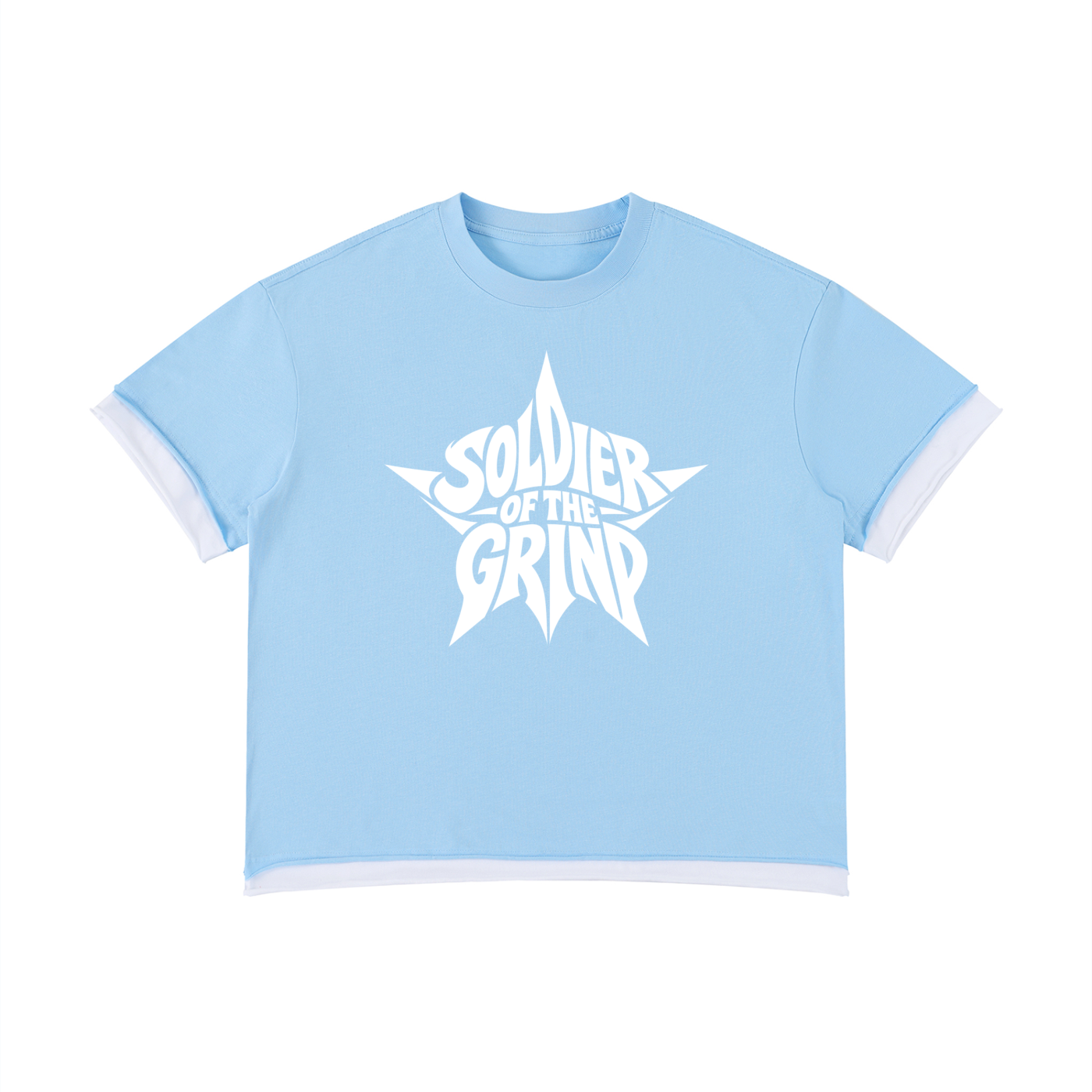 Unisex Boxy Color Block T-Shirt