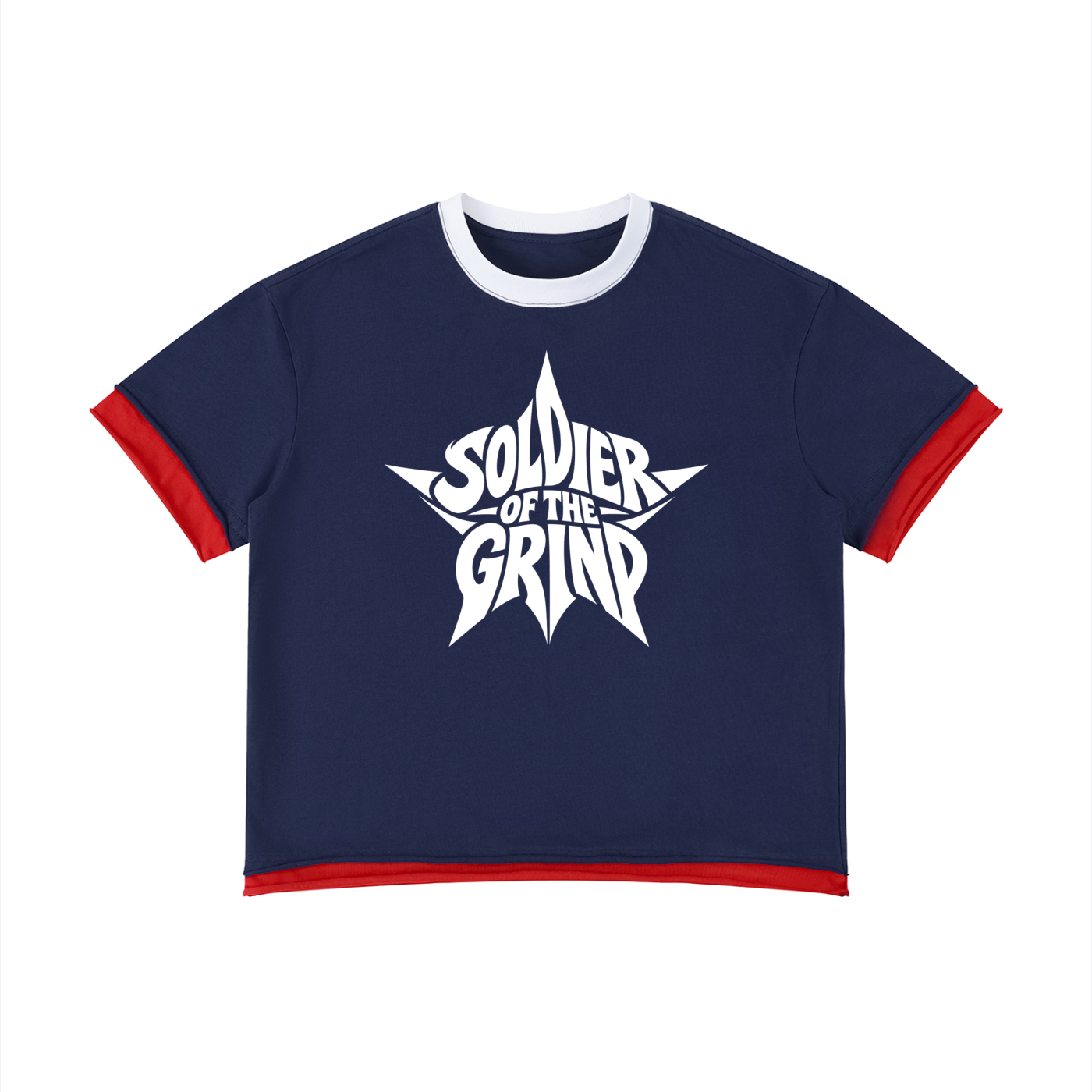 Unisex Boxy Color Block T-Shirt