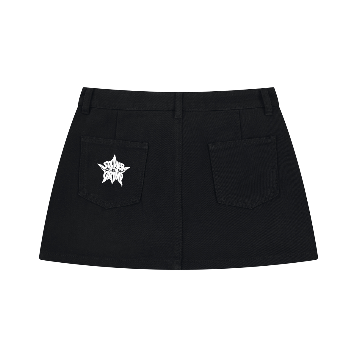 Women's Studded Denim Mini Skirt