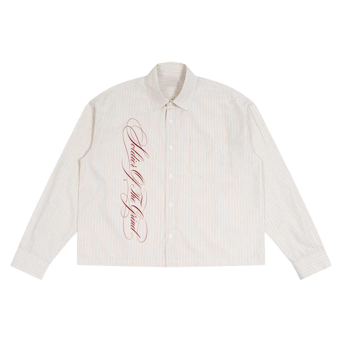 Unisex Boxy Striped Shirt