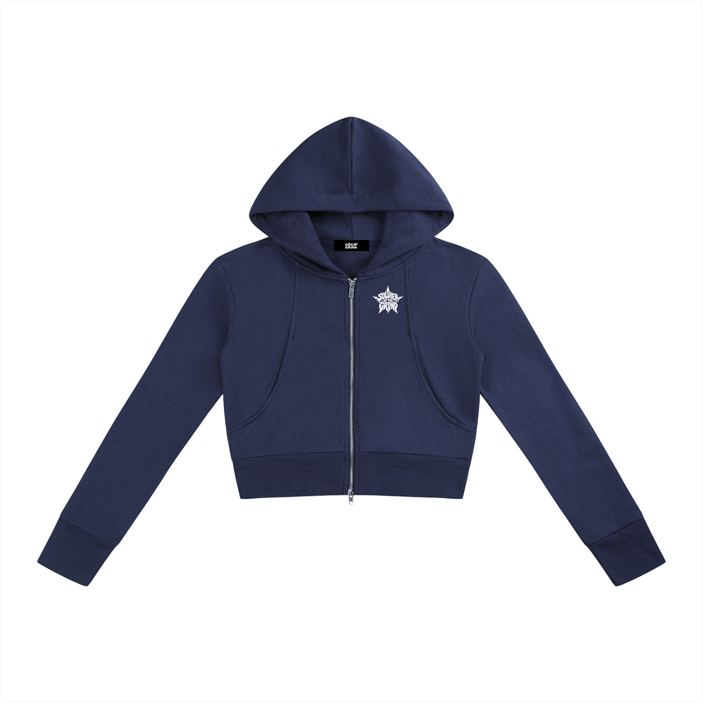 Women’s Slim Crop Full Zip Hoodie