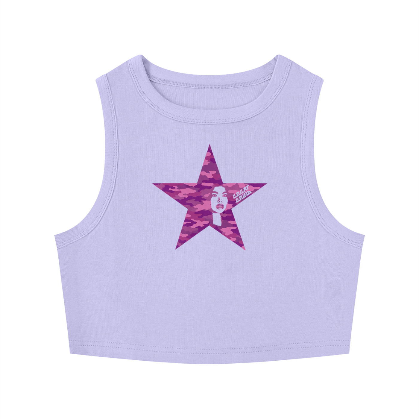 Pink Camo Women's Crop Tank Top
