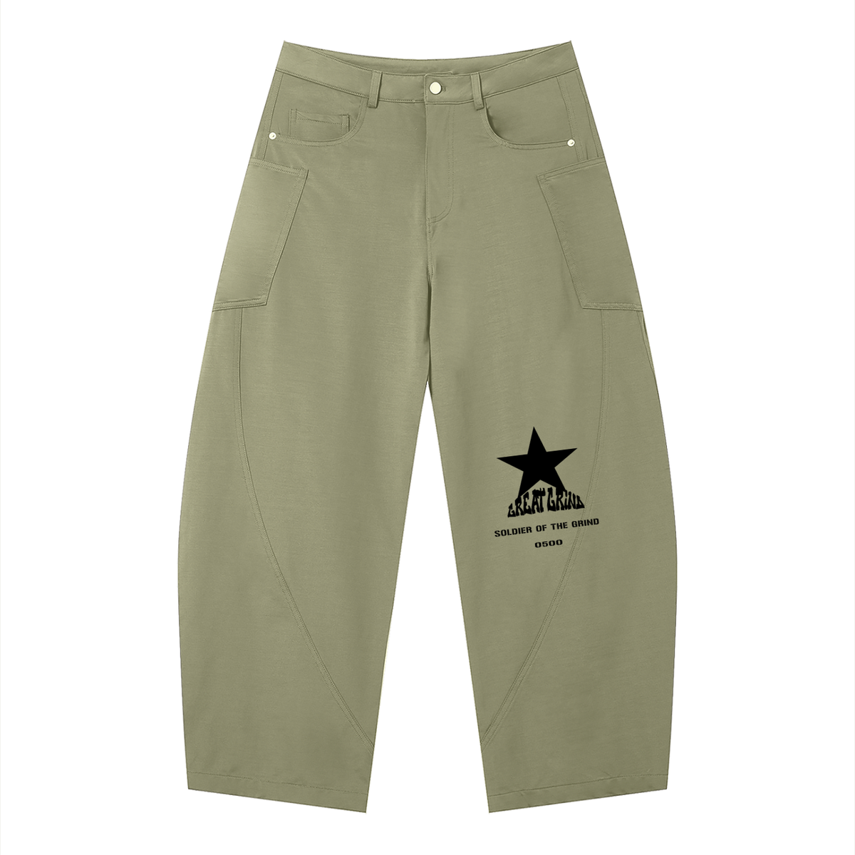 Men's Barrel Leg Pants