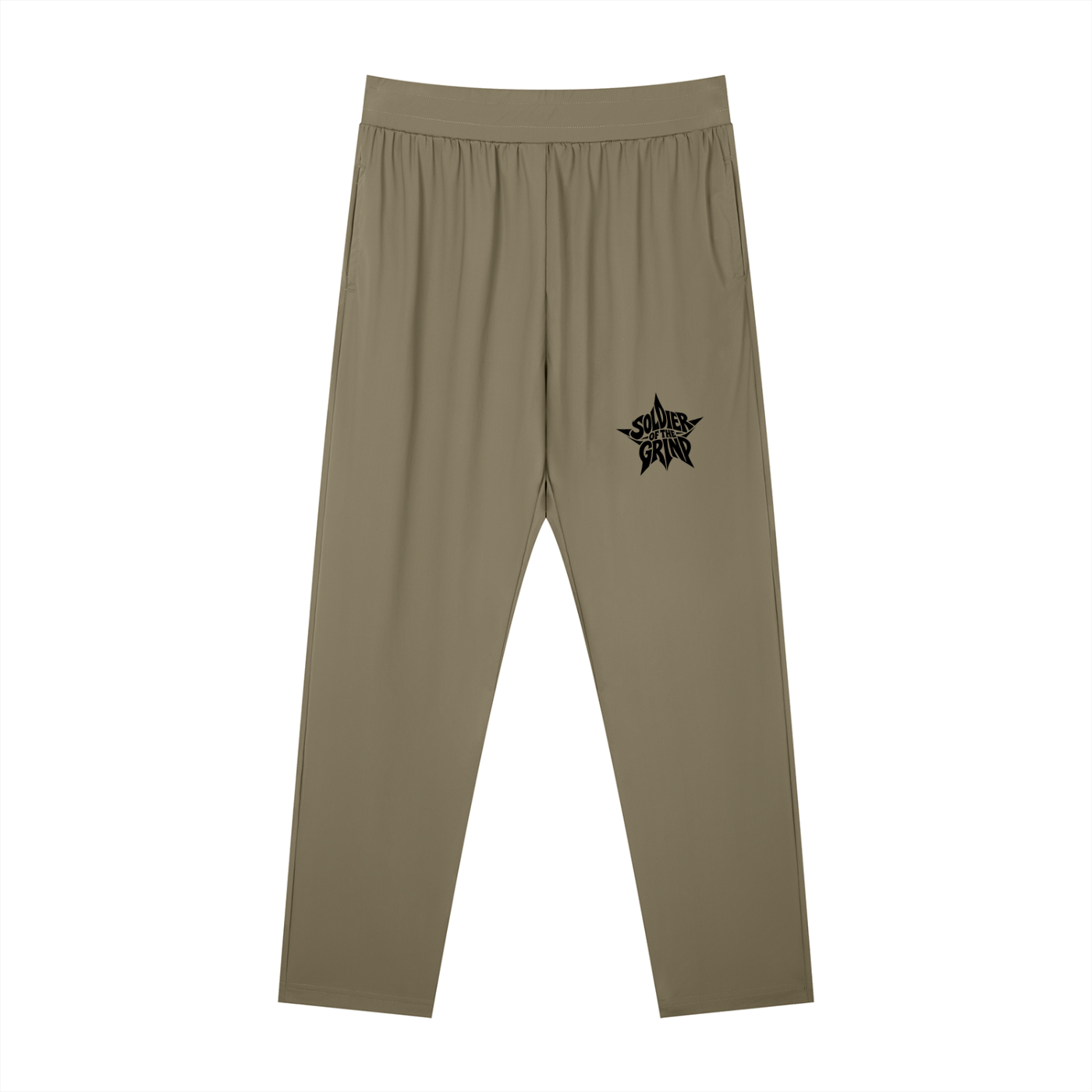 Men's Straight Leg Elastic Waist Pants