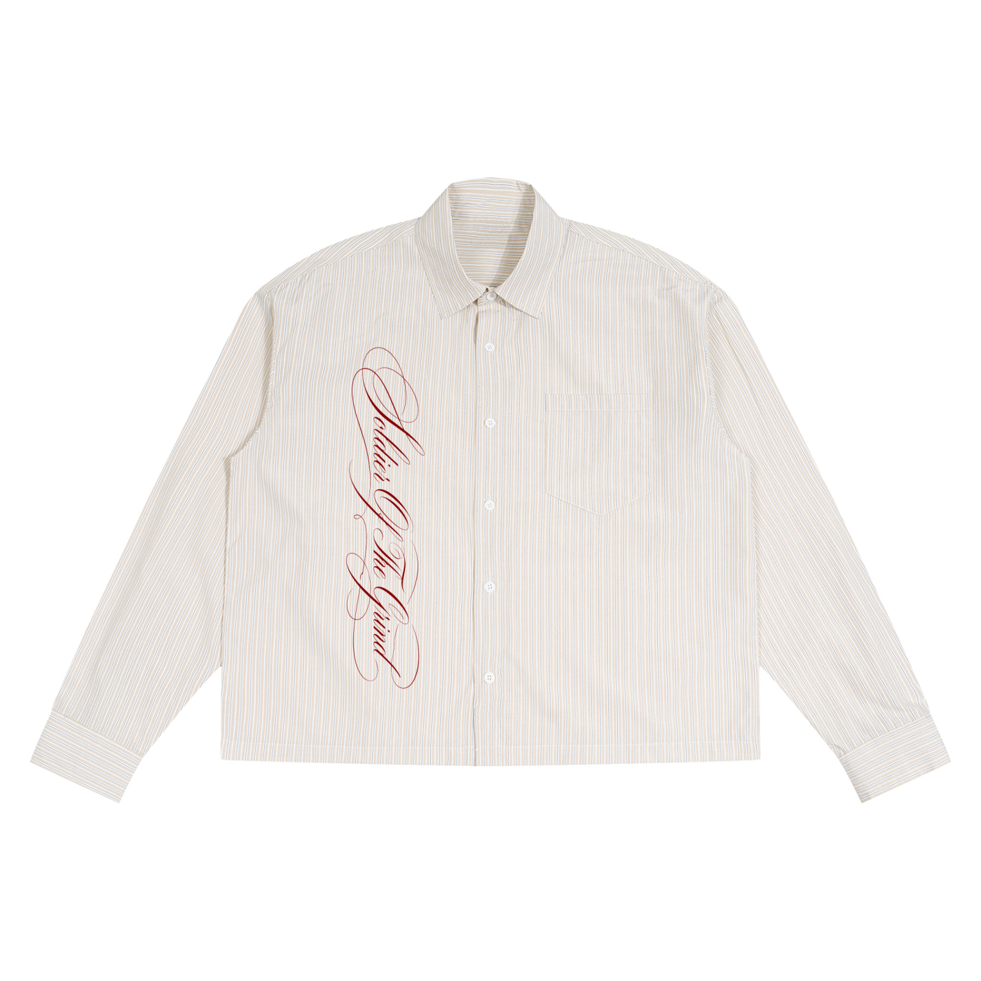 Unisex Boxy Striped Shirt