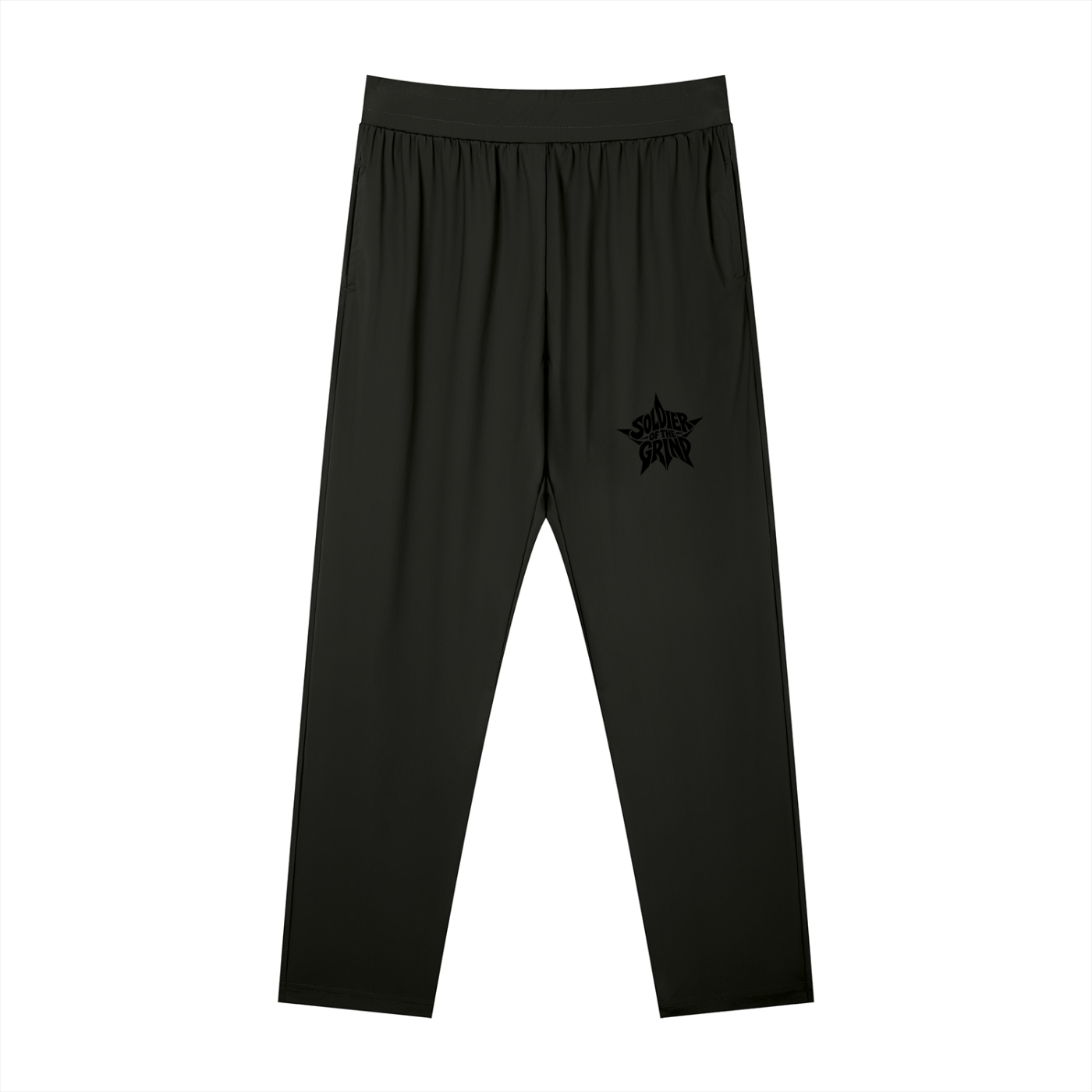 Men's Straight Leg Elastic Waist Pants