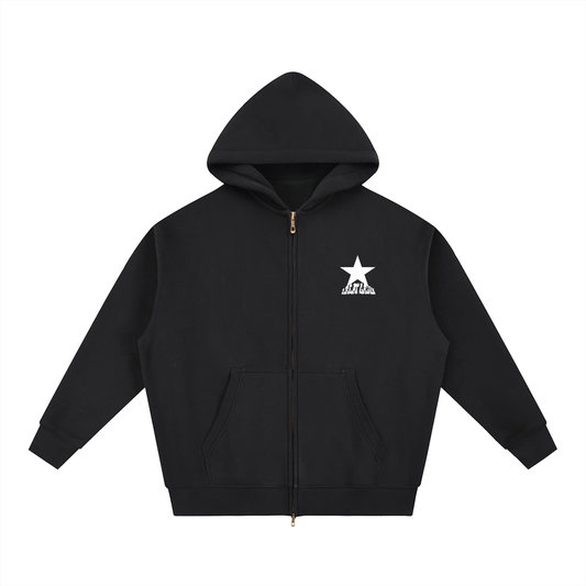 Great Grind Oversized Boxy Zip Hoodie