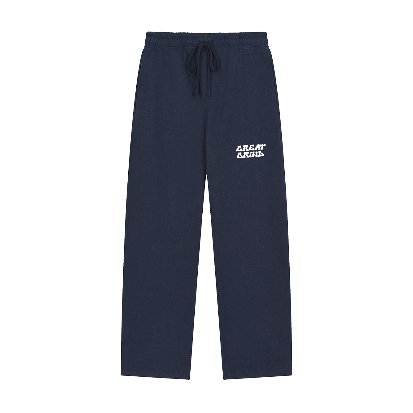 Solid Color Straight-Leg Sweatpants