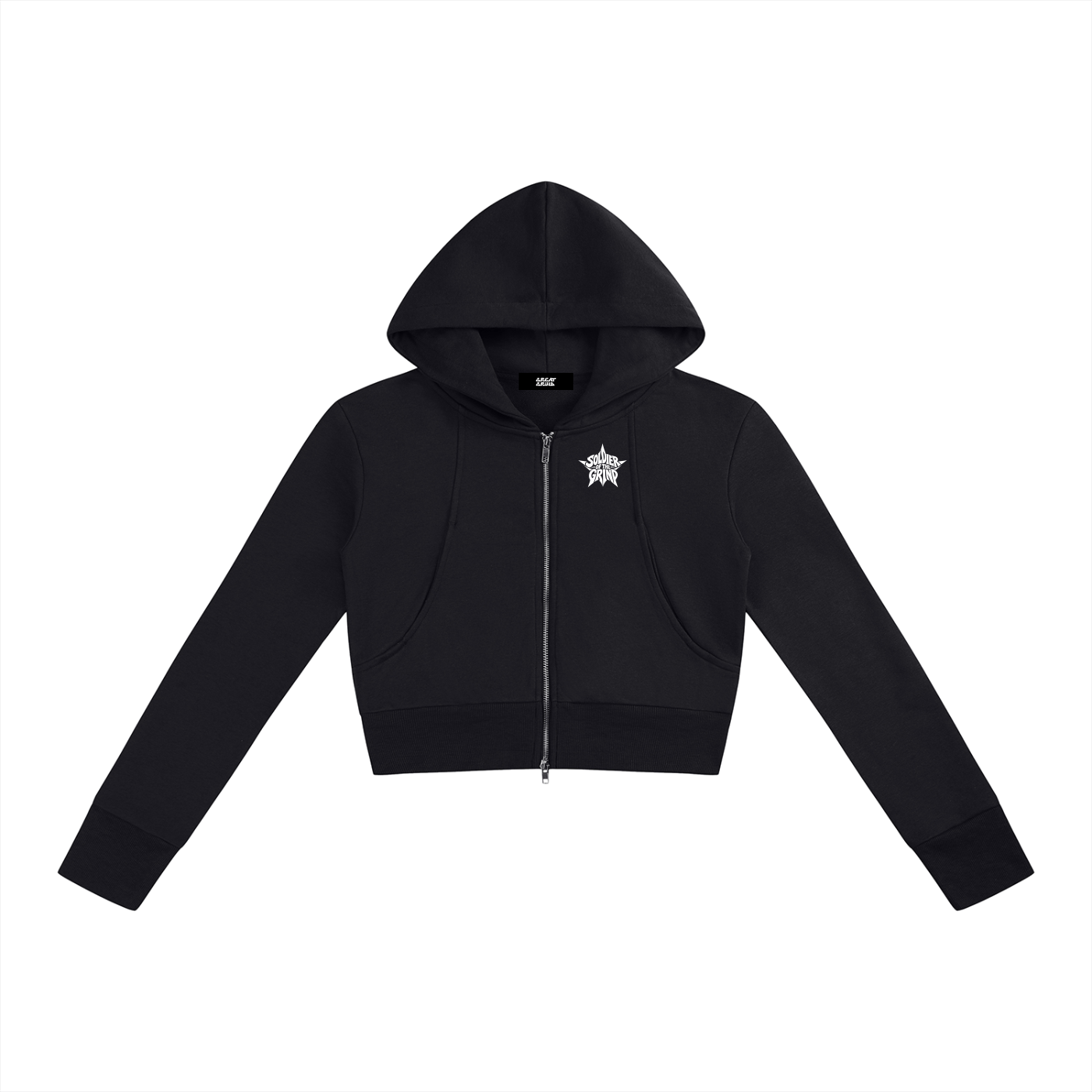 Women’s Slim Crop Full Zip Hoodie