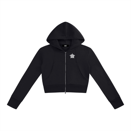 Women’s Slim Crop Full Zip Hoodie