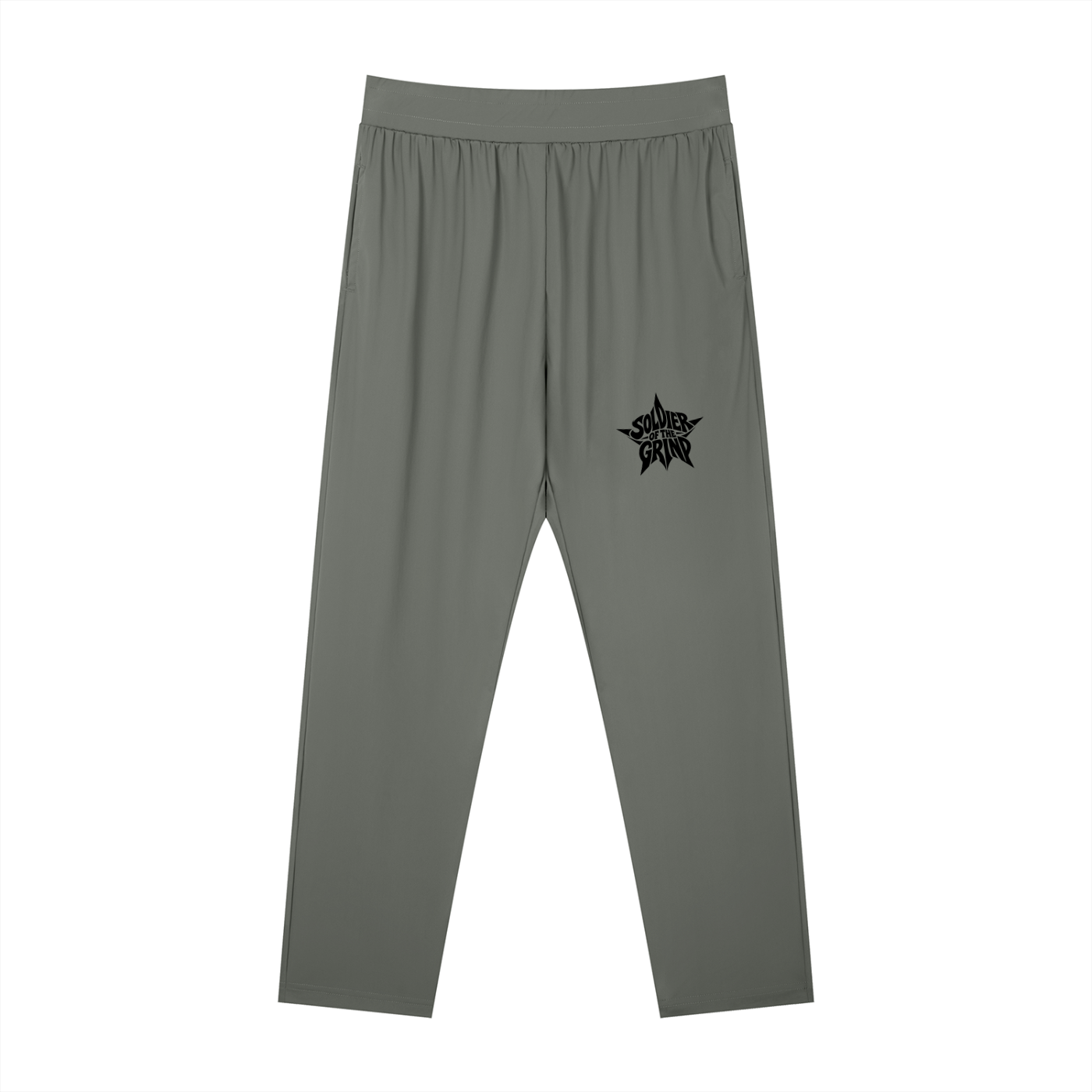 Men's Straight Leg Elastic Waist Pants